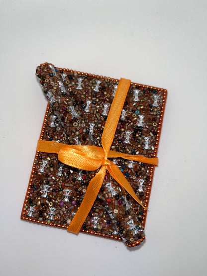 Moroccan Handmade Rhinestone Mini Notebook