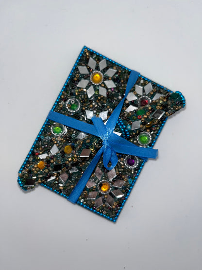 Moroccan Handmade Rhinestone Mini Notebook