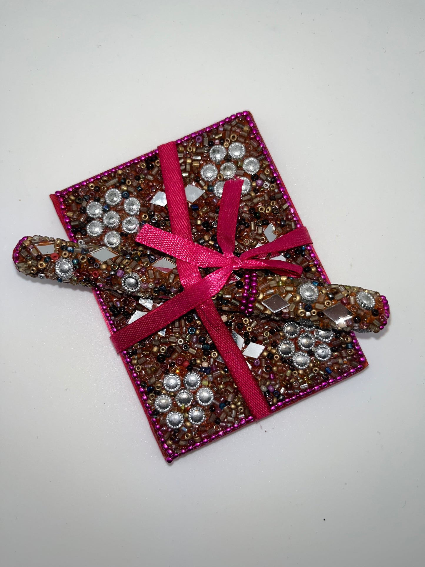Moroccan Handmade Rhinestone Mini Notebook