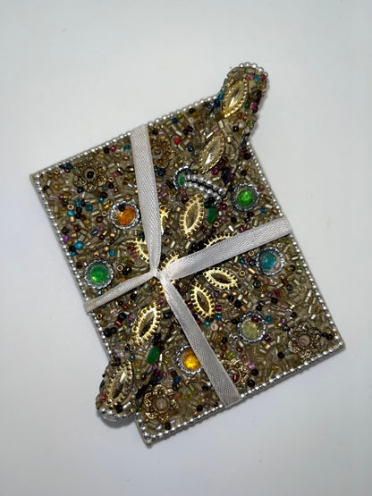 Moroccan Handmade Rhinestone Mini Notebook