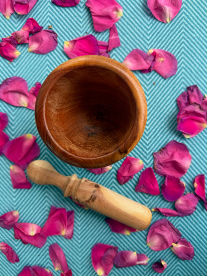 Thuya Wood Mortar and Pestle