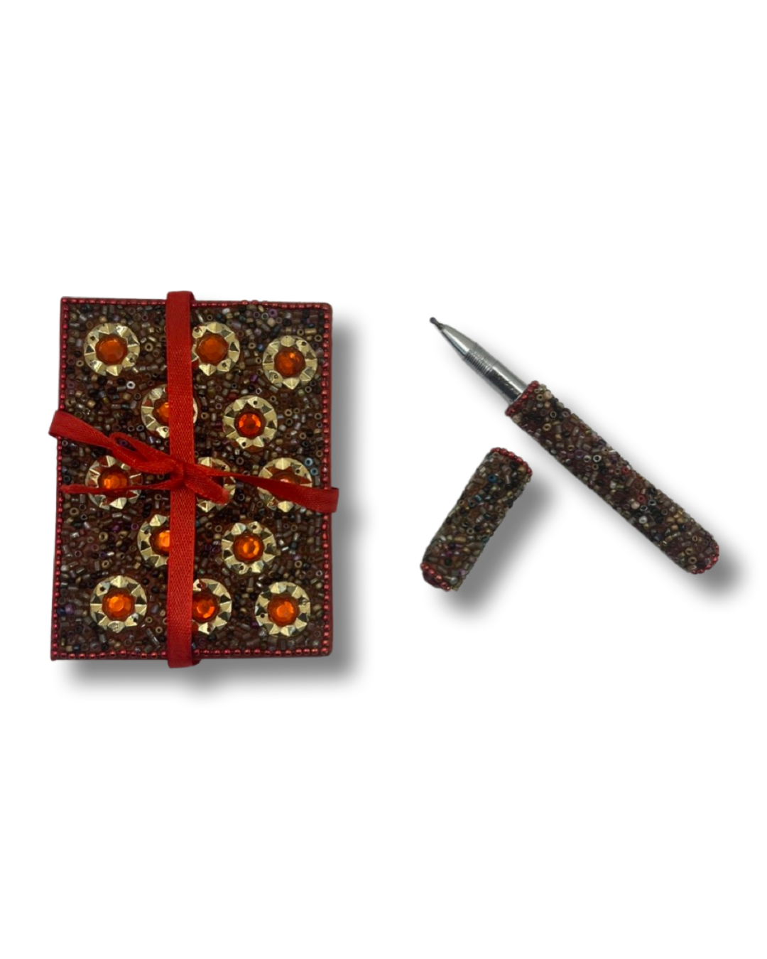 Moroccan Handmade Rhinestone Mini Notebook
